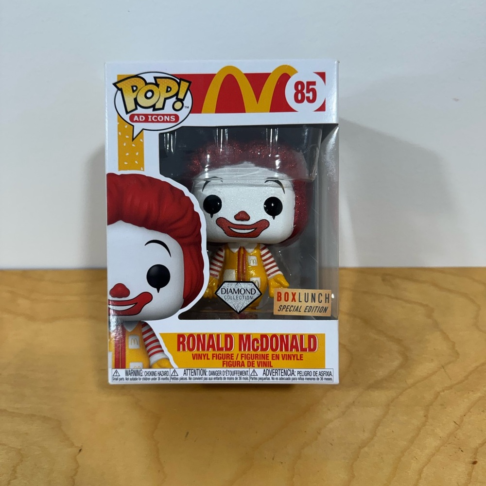 Funko Pop! Ronald McDonald Figure - Red, White, Yellow